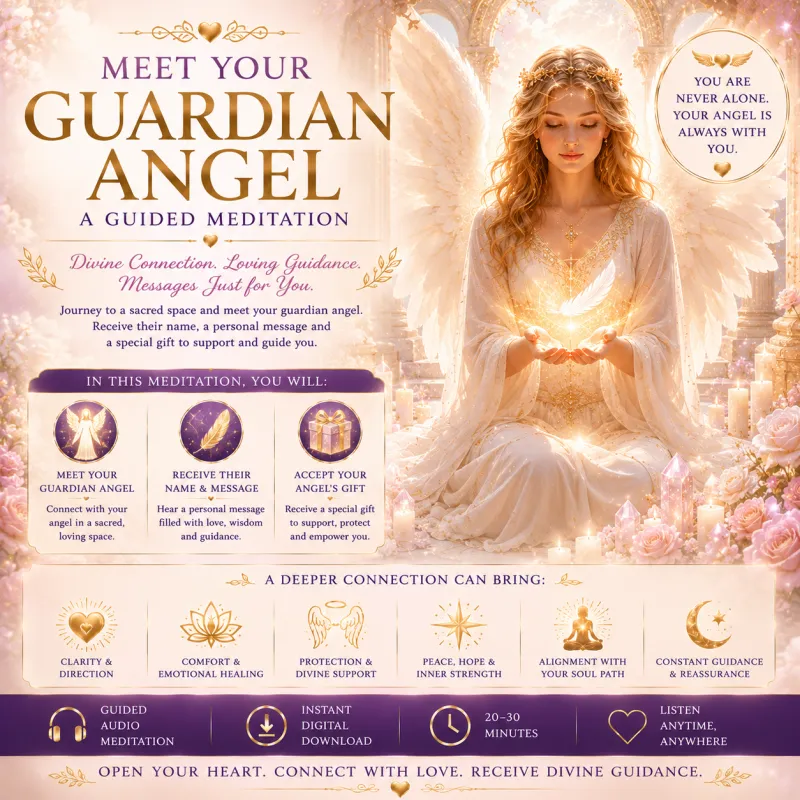 Meet Your Guardian Angel Guided Meditation - Receive Divine Guidance, Comfort & Spiritual Support
