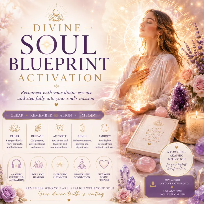 Divine Soul Blueprint Activation - Clear the Blocks. Remember Your Truth. Align With Your Highest Soul Path.