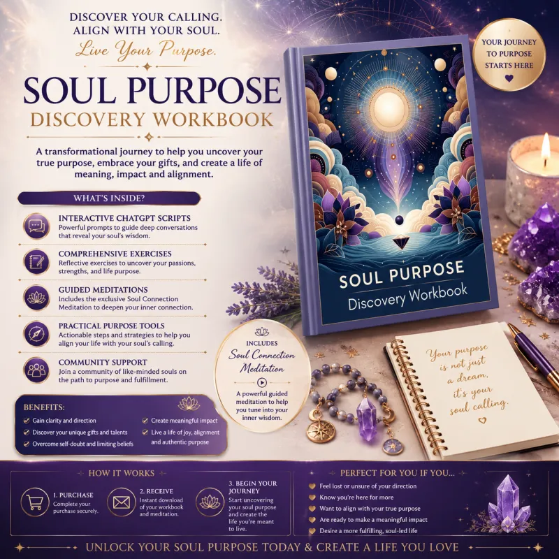 Soul Purpose Discovery Workbook -  Discover Your Calling • Unlock Your Gifts • Align With Your Soul’s Purpose