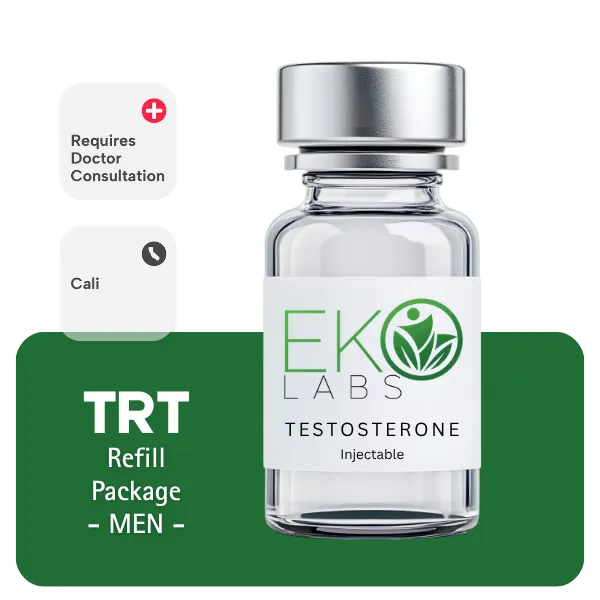 TRT CALI  Men's Refill Package 60 days (Cypionate 200mg/mL 10mL + Anastrozole 24×1mg)