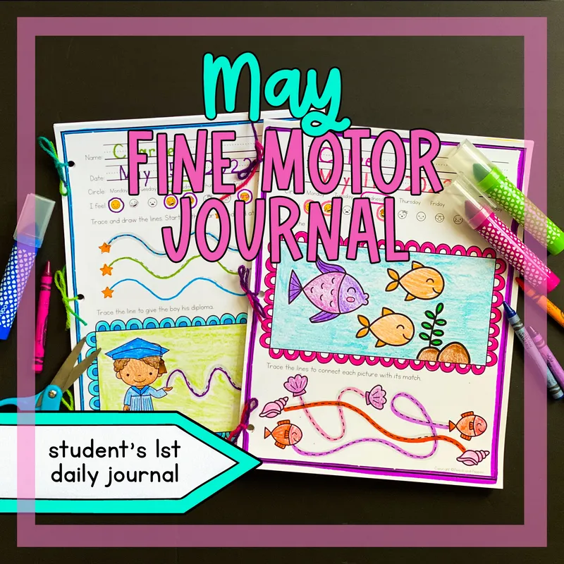 May Fine Motor Journal for Preschoolers