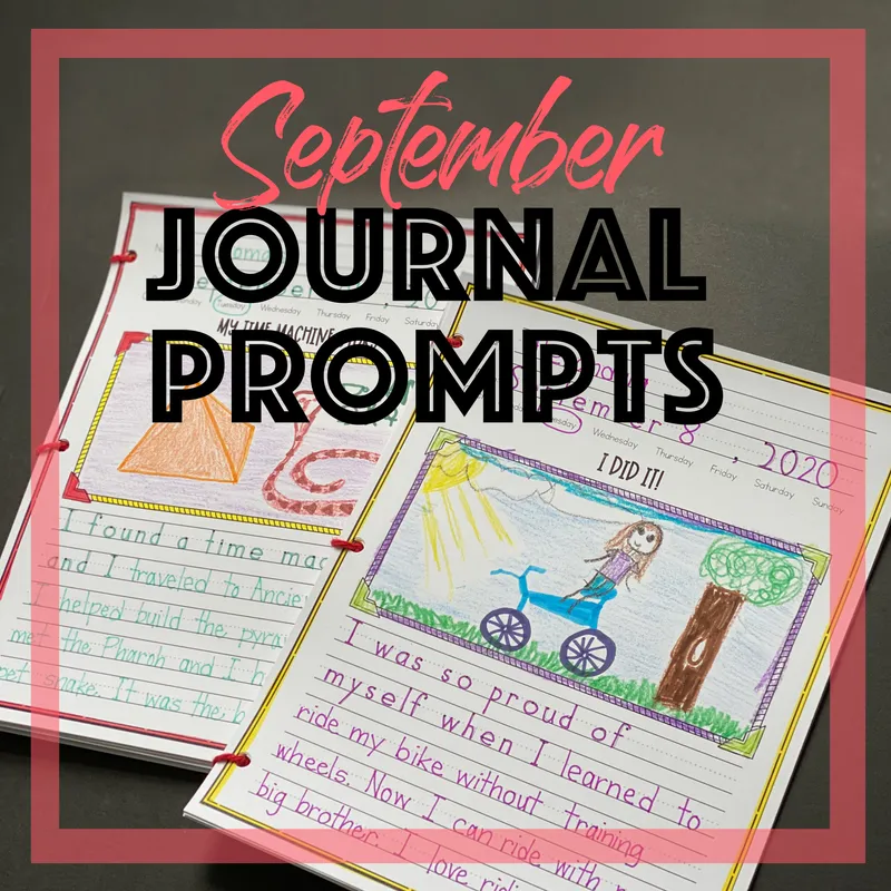 September Journal for Creative Writing + Handwriting