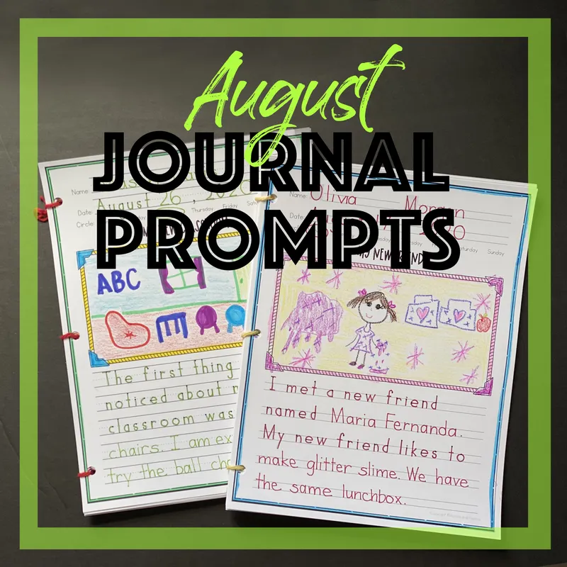 August Journal for Creative Writing + Handwriting