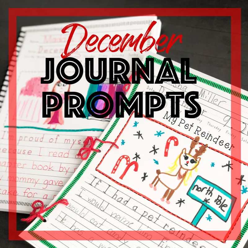 December Creative Writing & Handwriting Journal for Kids