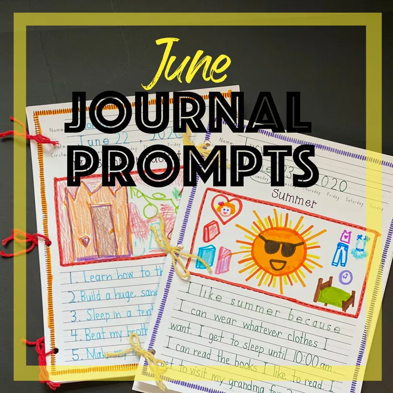 June Creative Writing & Handwriting Journal for Kids