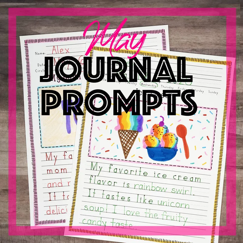 May Creative Writing & Handwriting Journal for Kids