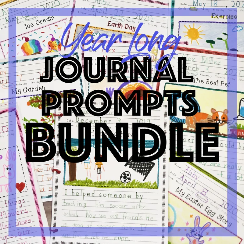 Creative Writing & Handwriting Journals for Kids | 12 Month Bundle
