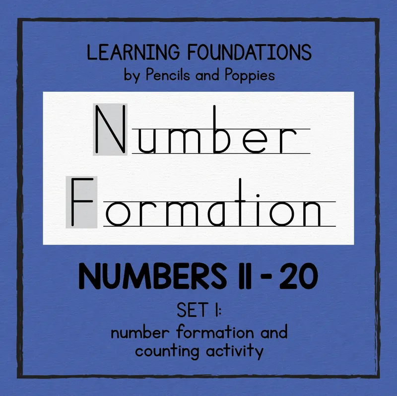 Numbers 11–20 Handwriting and Counting Practice
