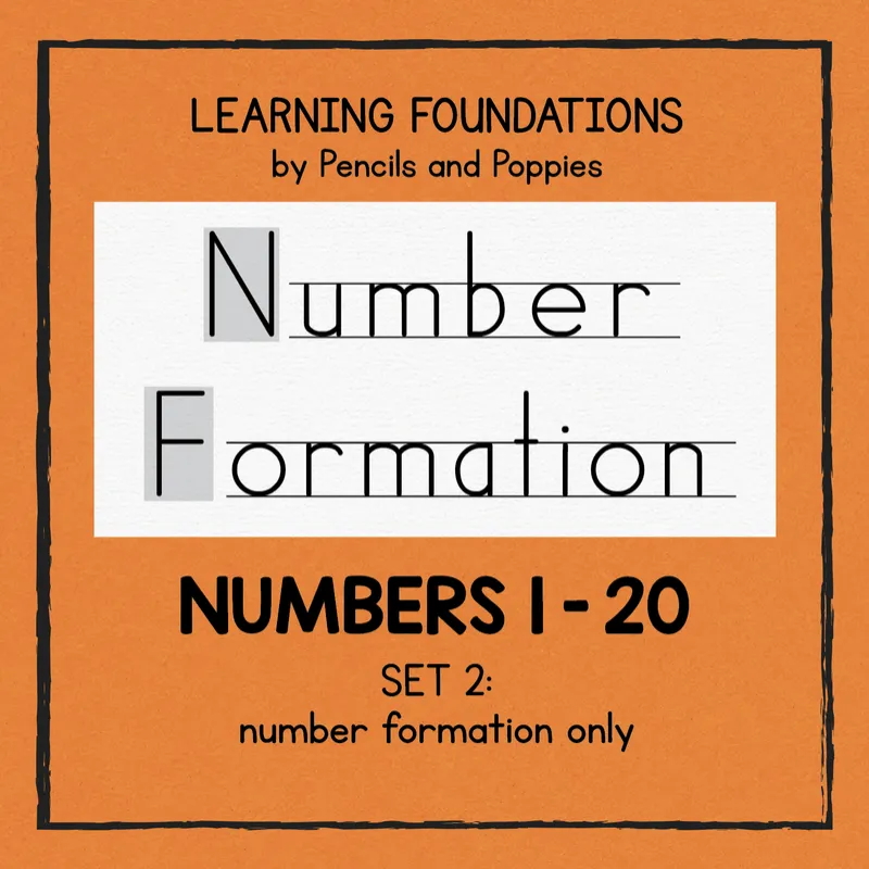 Numbers 1-20 Handwriting Formation Practice