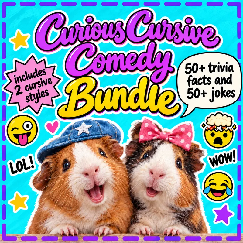 Crazy Comedy Cursive Bundle
