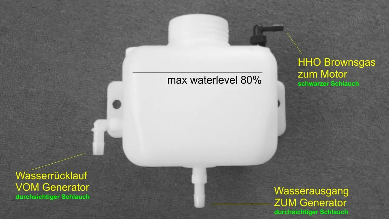 HHO Wassertank 1.2L