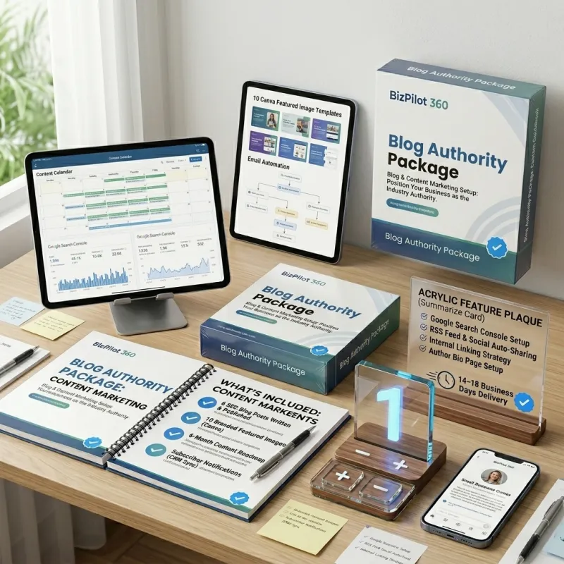 Blog Authority Package — Blog & Content Marketing Setup