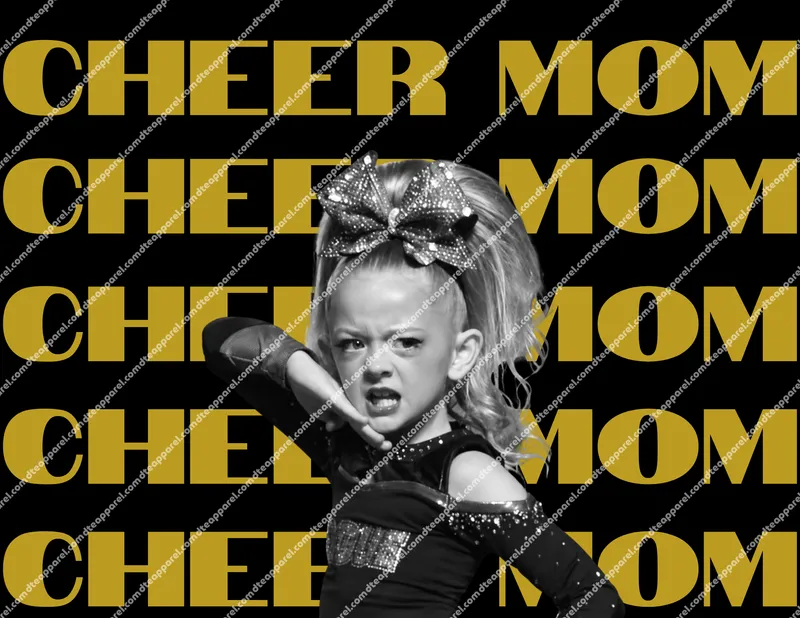 Cheer Mom DTF Transfer ONLY - Add Picture and Name