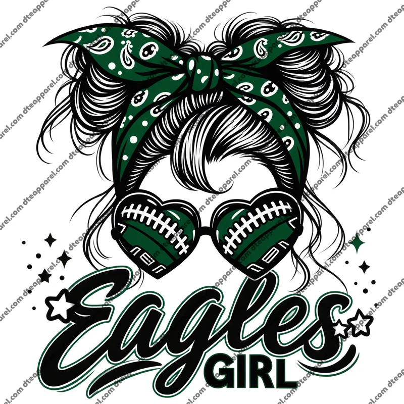 Eagles Girl DTF Transfer
