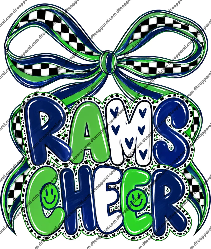 Rams Cheer DTF Transfer