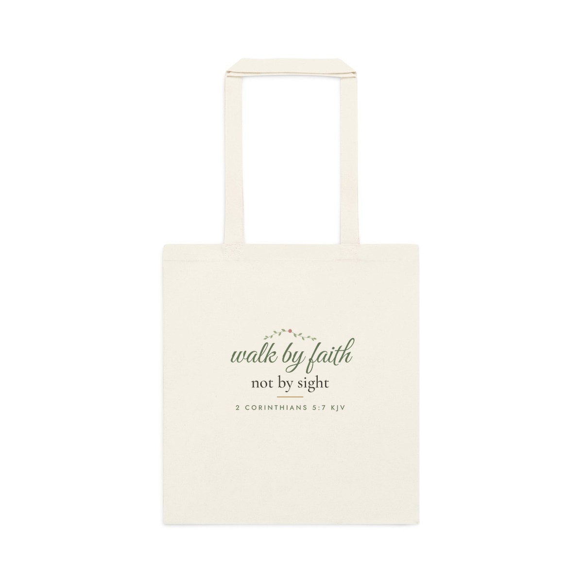 Walk by Faith Cotton Tote