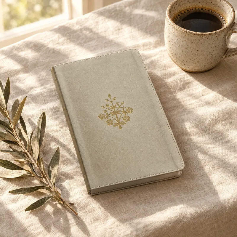 ESV Thinline Bible, Red Letter (TruTone, Stone, Branch Design)