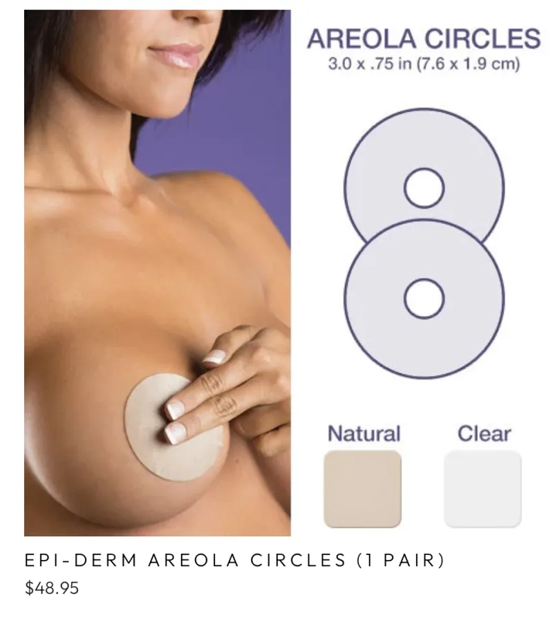 Vendaje de Silicona para Cicatrices – Epi-Derm Areopexy (1 par)