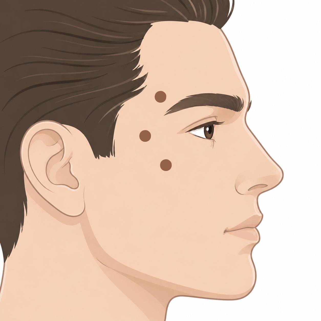 Patas de gallina Él botox