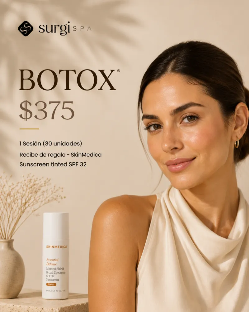 Oferta especial Botox · 30 unidades y REGALO