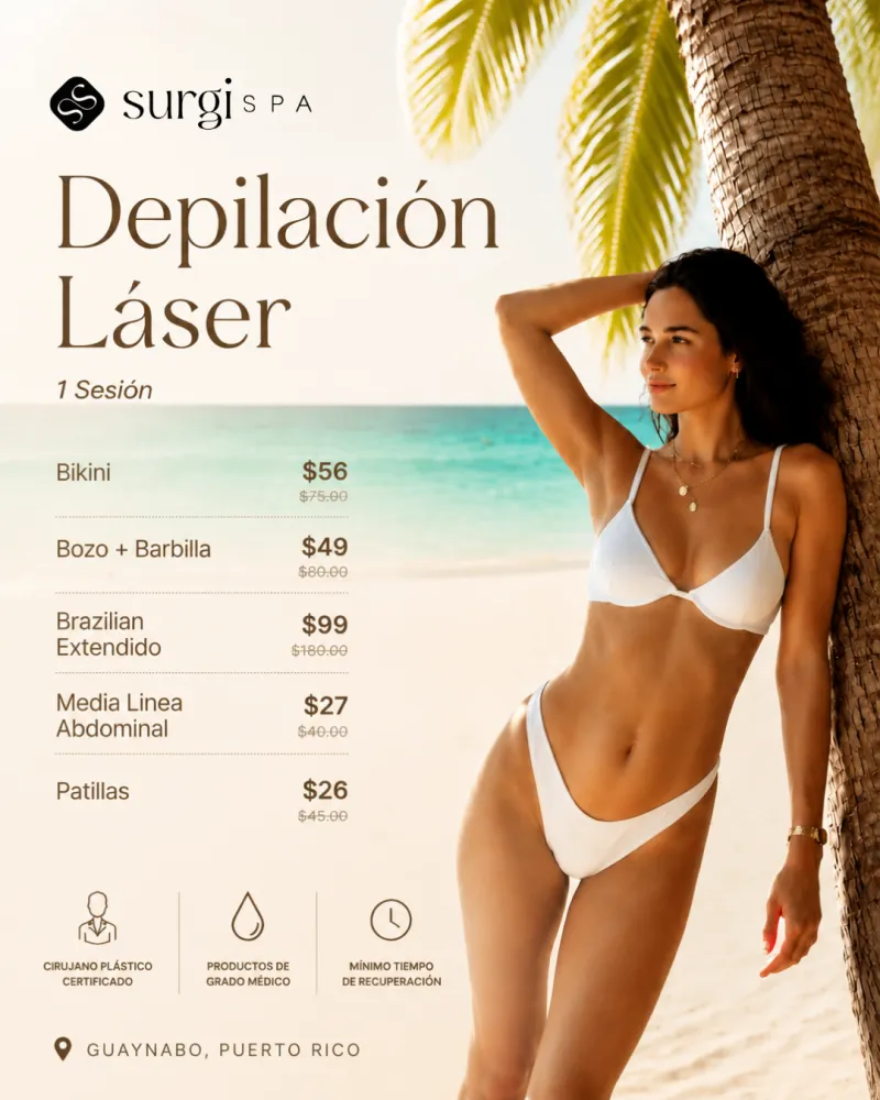 Oferta Especial Depilación Láser (Ella)