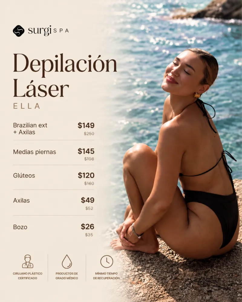 Oferta Especial Depilación Láser (Ella)
