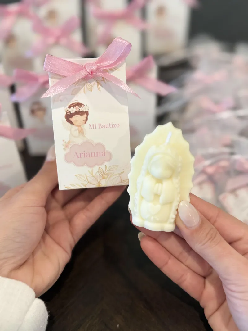 Set de 12 Virgencitas de Guadalupe con Rosario Personalizado.