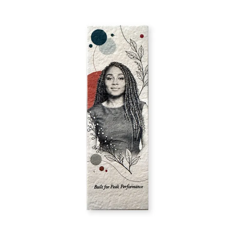 Peak Performance Seed Paper Bookmark