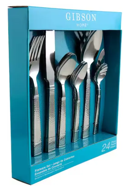 24pc SS Flatware Set- Upgraded