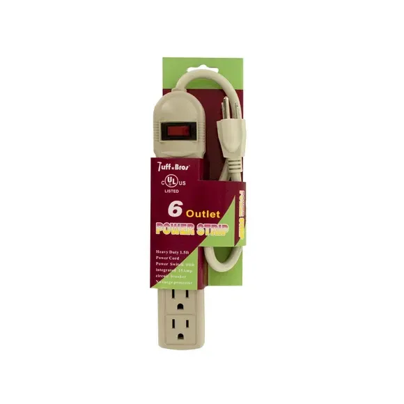 Electric Power Strip- 6 Outlet