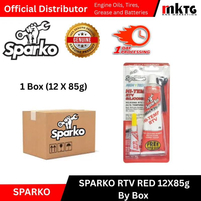 Sparko RTV-High Temperature  Silicone Sealant-By Box 