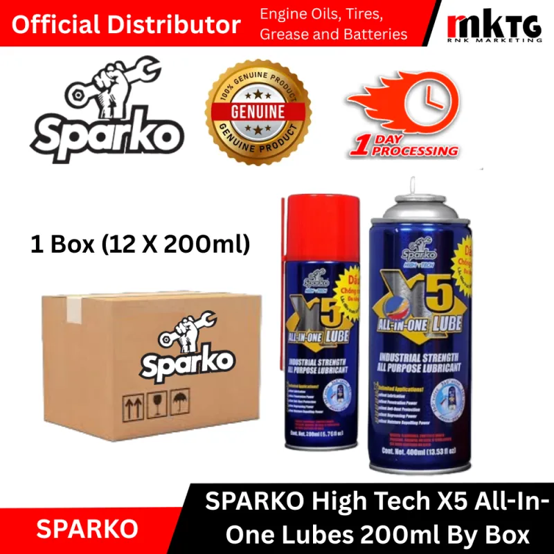 Sparko X5 All in One  Lubes-Multi-purpose Lubricant & Protectant-By Box 