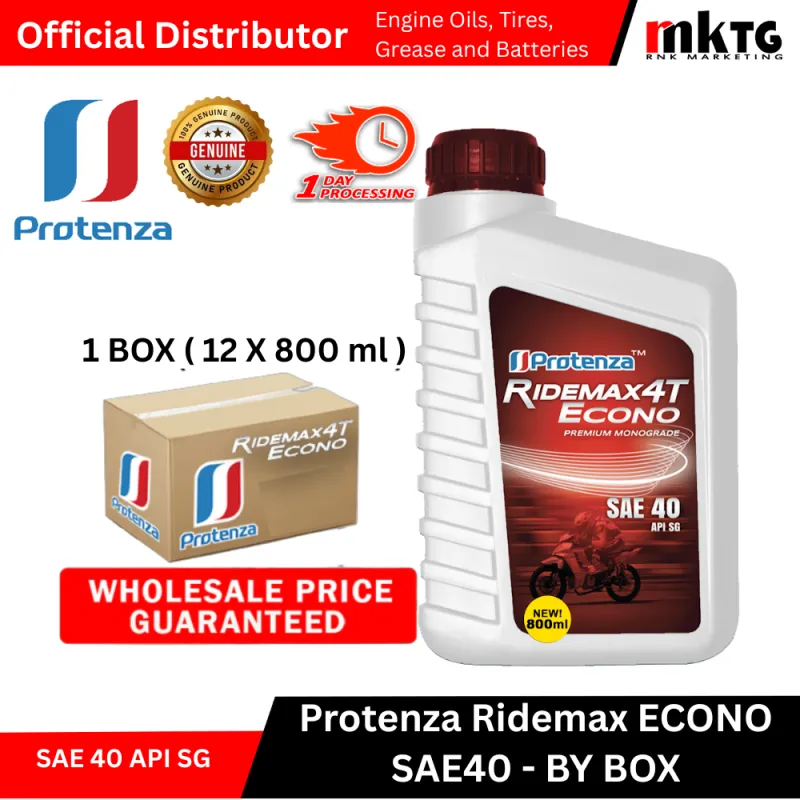 Protenza Ridemax4t Econo Motorcycle Oil-By Box