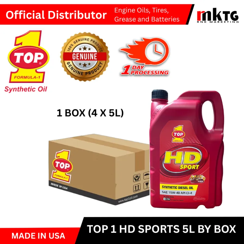 Top1 HD Sport Synthetic Diesel Engine Oil-By Box 