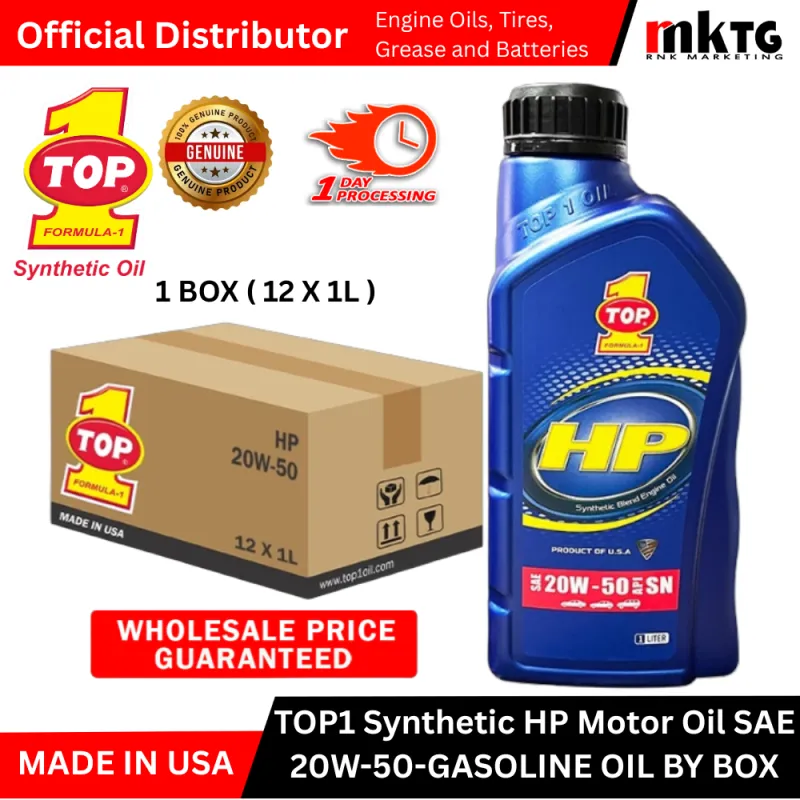 Top1 HP Synthetic Motor Oil- By Box