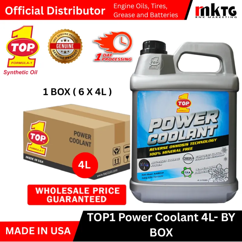 Top1 Engine Power Coolant - By Box