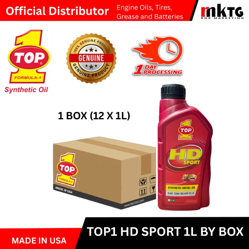 Top1 HD Sport Synthetic Diesel Engine Oil-By Box 