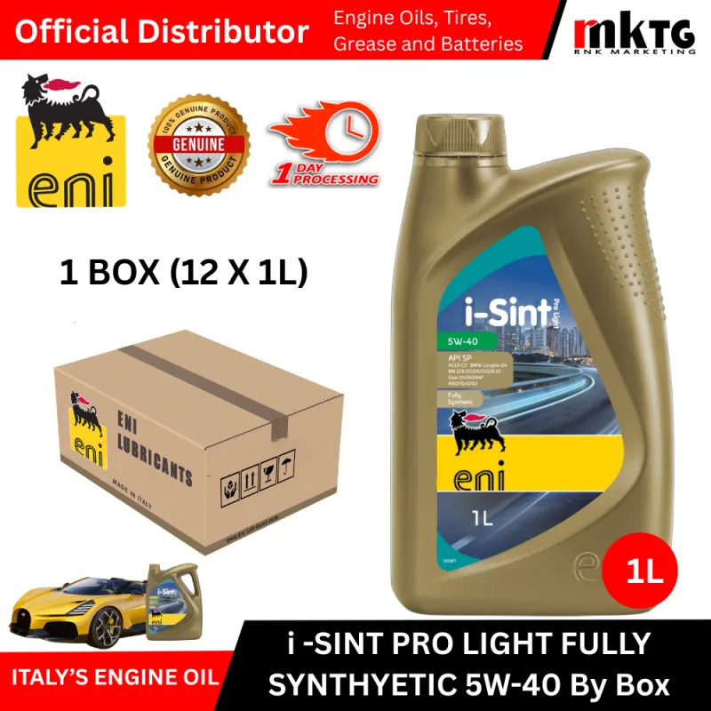 Eni i-Sint Pro Light Fully Synthetic Diesel Engine Oil-By Box