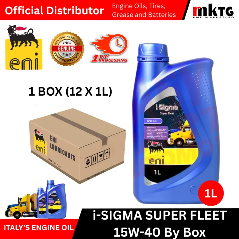Eni Sigma Super Fleet Diesel Engine Oil-By Box