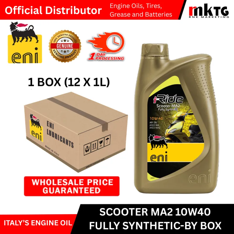 Eni i-Ride Scooter Fully Synthetic Motorcycle-By Box
