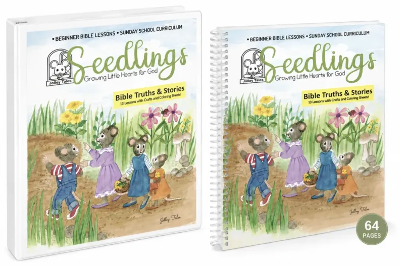 "Seedlings" Notebook -- Bible Curriculum -- QUARTER YEAR -- 64 Pages / 13 Lessons