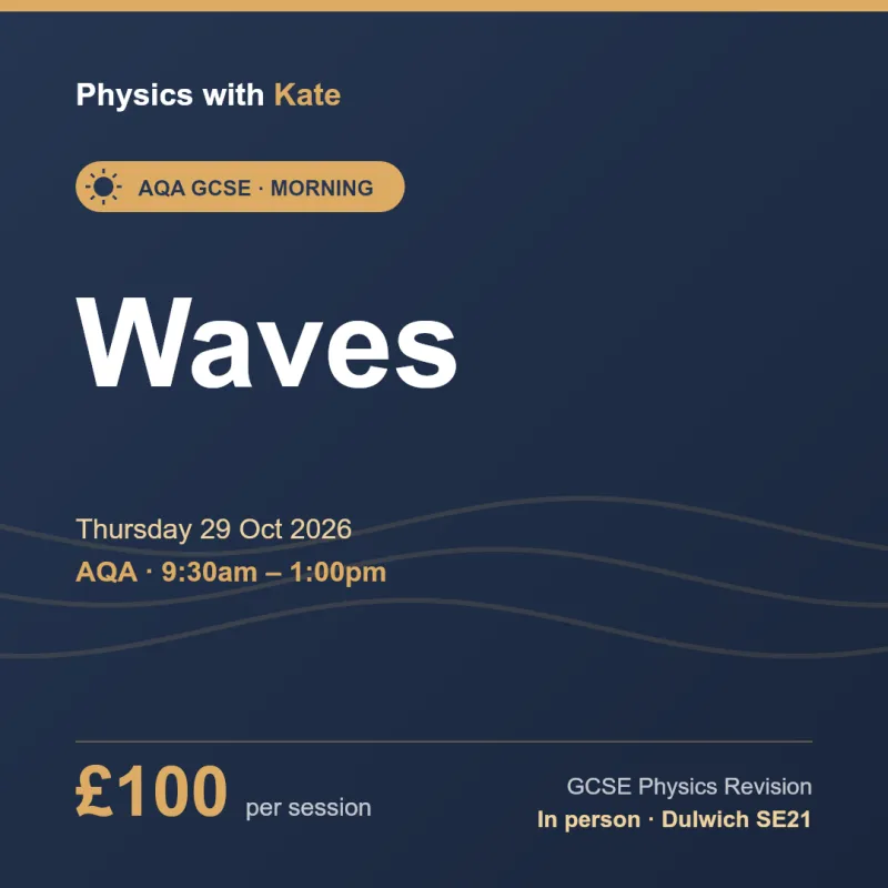 AQA GCSE Physics — Waves (Thu 29 Oct 2026, AM)