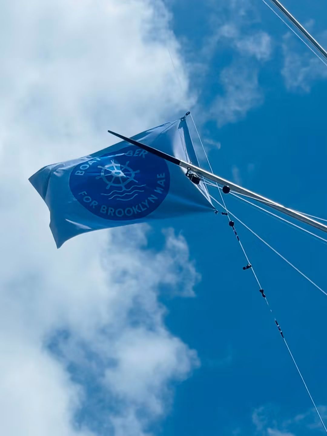 Boat Sober For Brooklyn Mae Flag