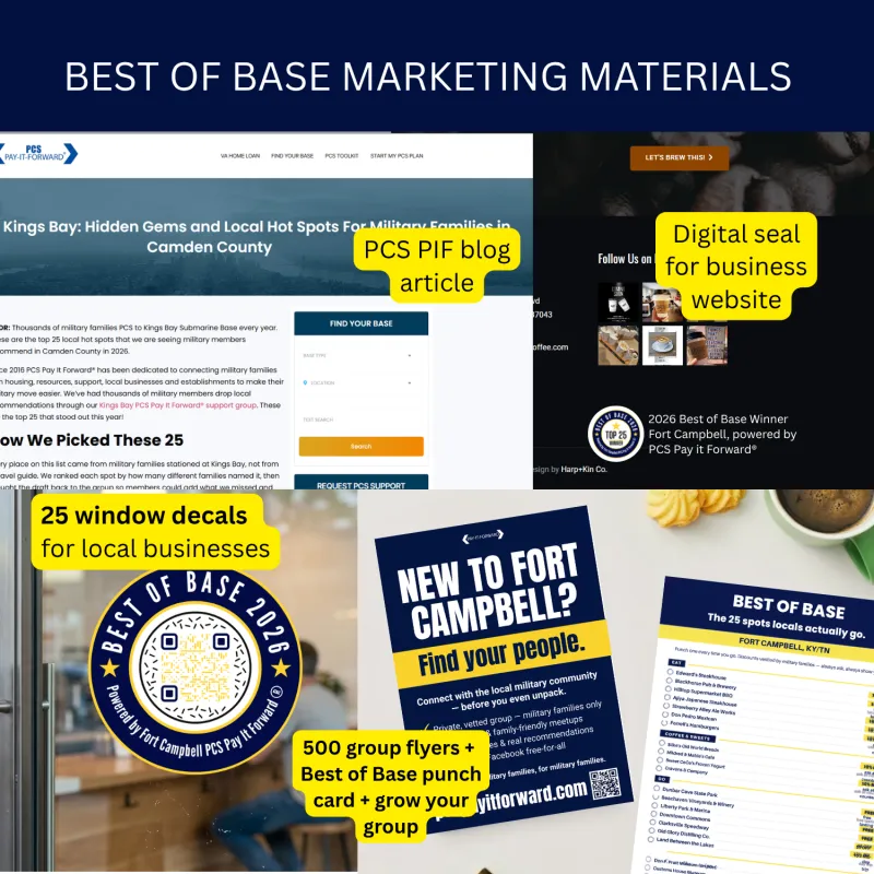 Best of Base Package: Window Decals + Flyers + Digital Assests
