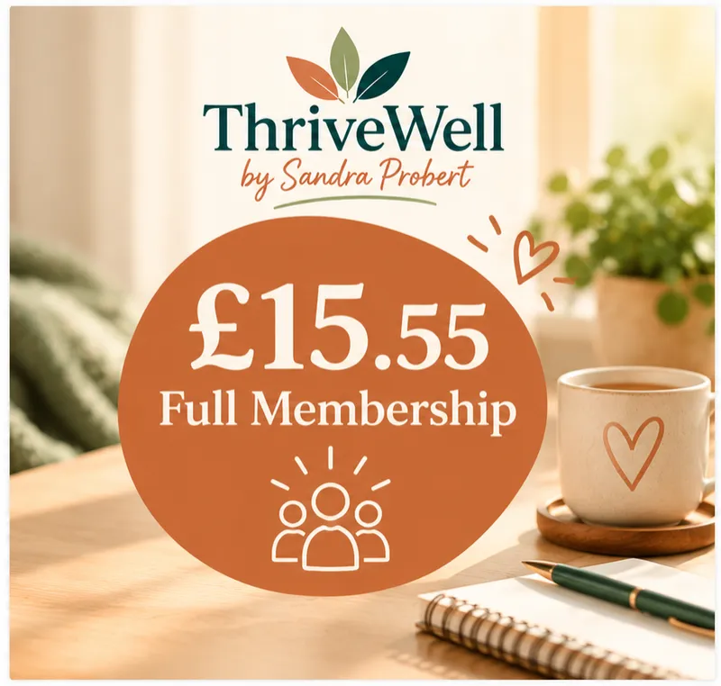 KEEP - ThriveWell Solutions Membership Access: £15.55 per month / Ongoing access • Cancel anytime • Gentle, paced support
