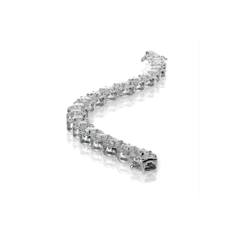 7.50 CTW Lab Grown Diamond Tennis Bracelet in 18K White Gold