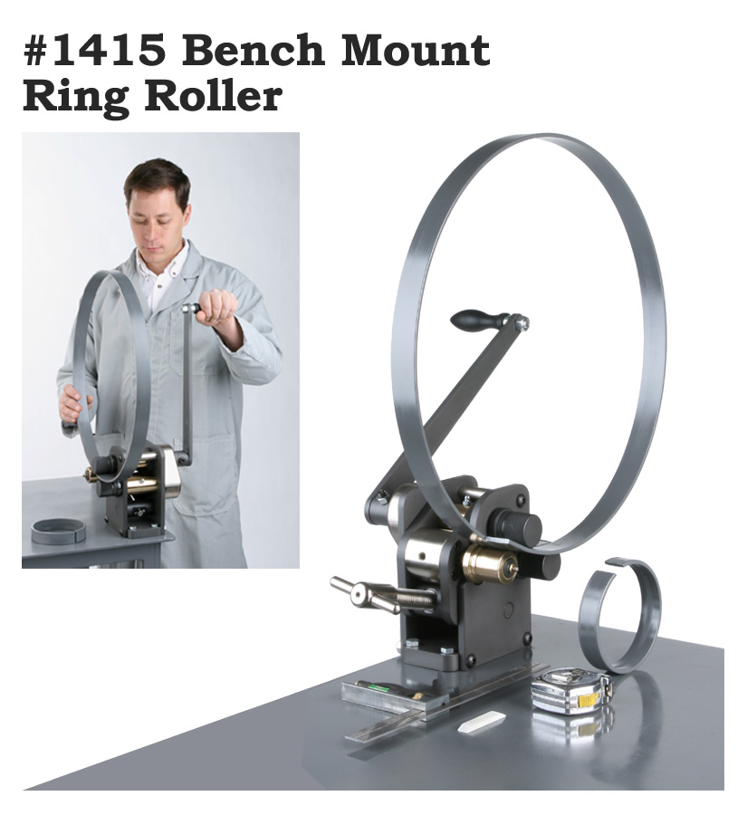 #1415 Bench Mounted High Traction Ring Roller