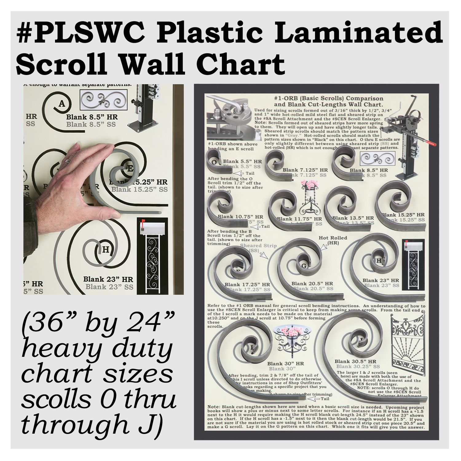 #PLSWC - Plastic Laminated Scroll Wall Chart