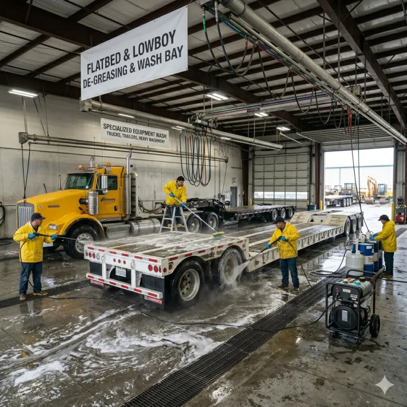 Flatbed / Lowboy wash
