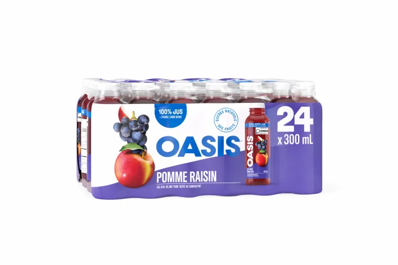 P. Oasis Pomme & Raisin 24/cs 